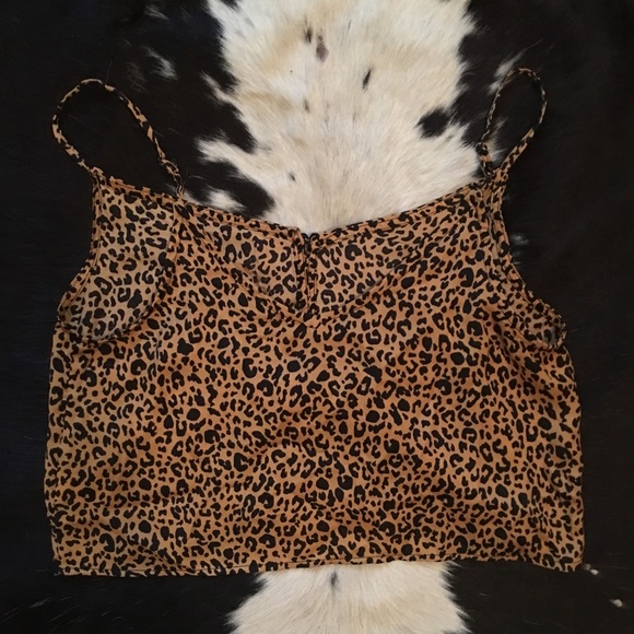 wild fable animal print crop top - Picture 3 of 5